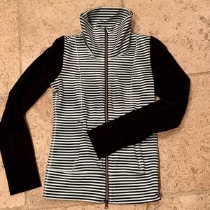 Lululemon striped zip up jacket